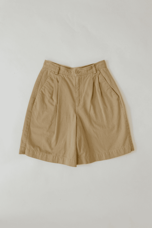2000s Vintage Liz Claiborne Beige High Waist Shorts Size 4