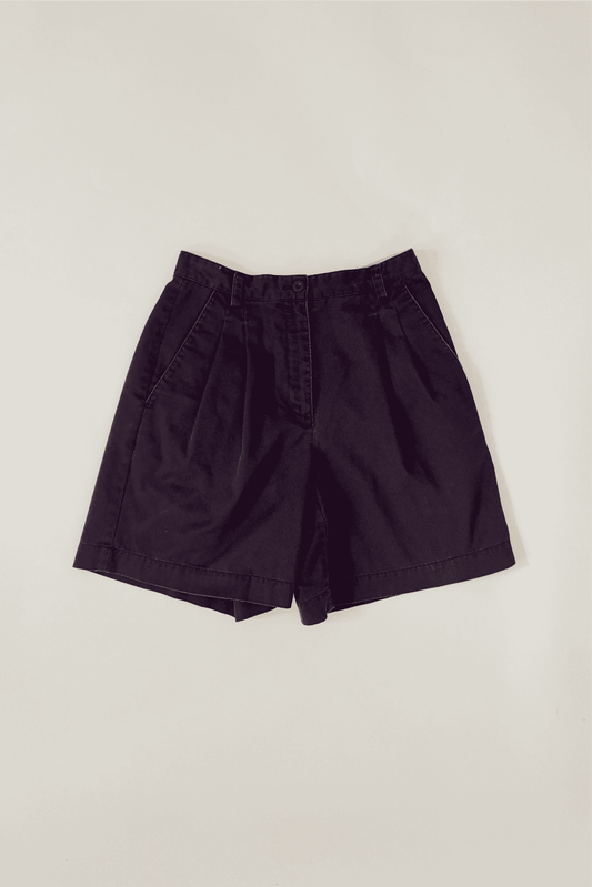Early 2000s Vintage Liz Claiborne Black High Waist Shorts Size 4