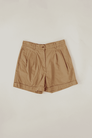 Early 2000s Vintage Tommy Hilfiger Beige High Waist Shorts Size 10