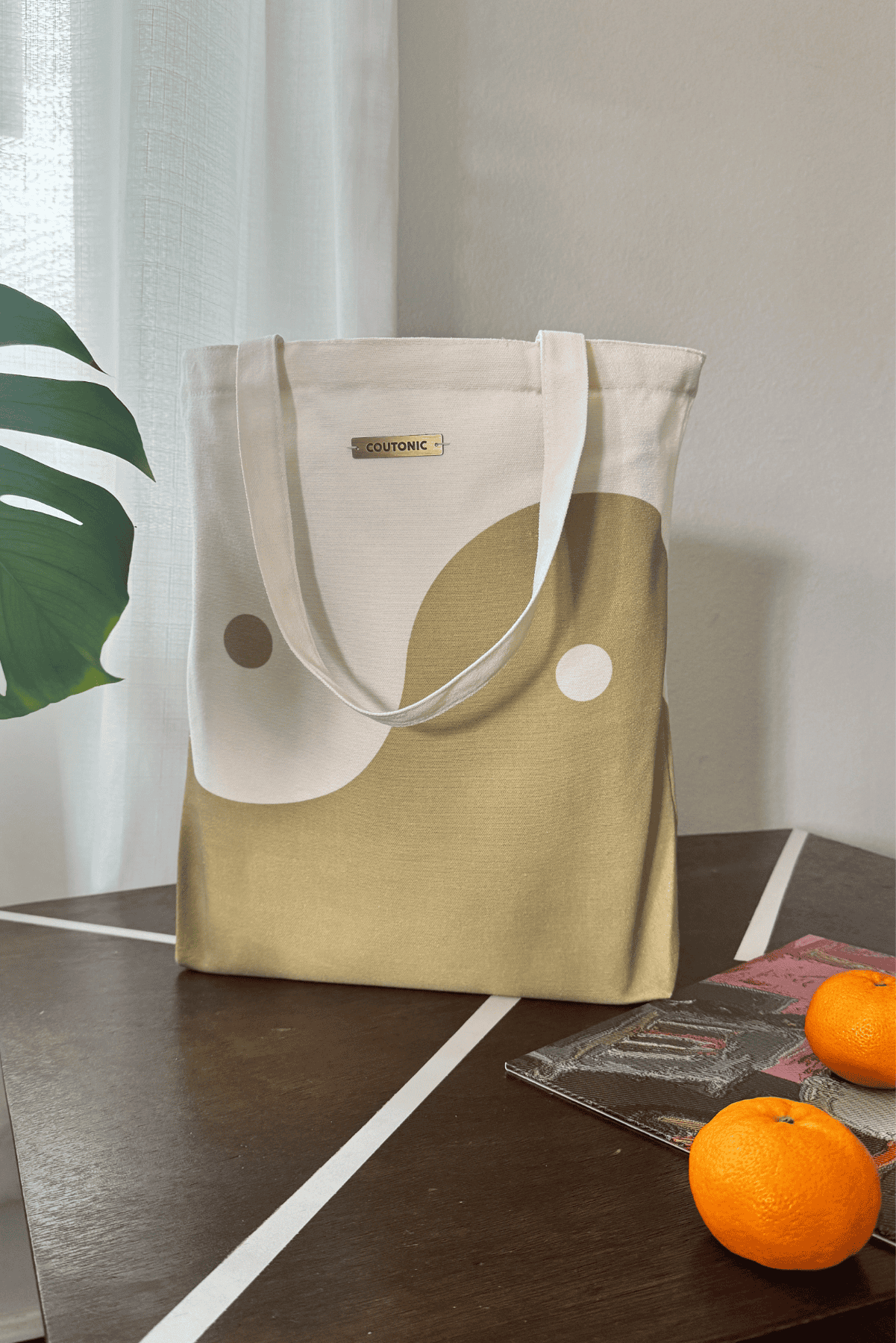 Organic Cotton Seaweed Green Yin Yang Tote 2.0