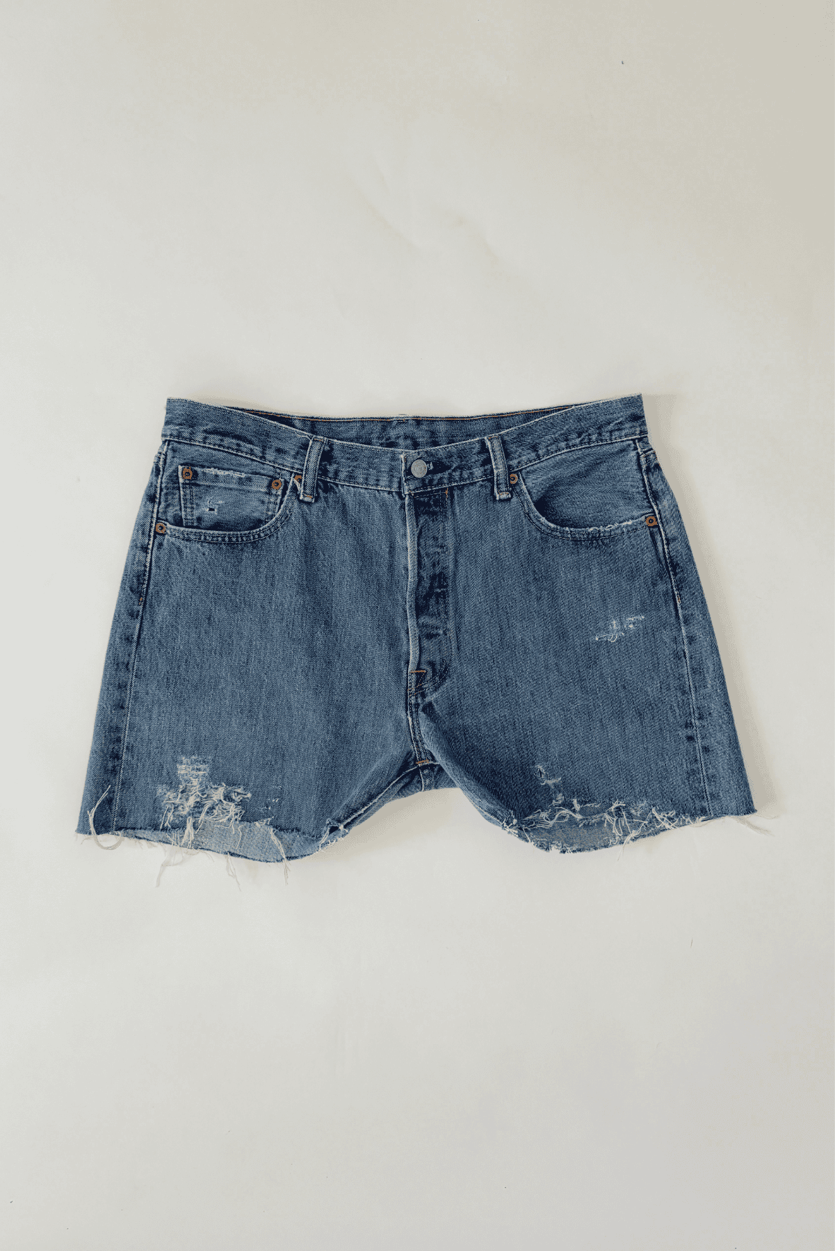 Upcycled 501 Levi’s Denim High Waist Shorts 35 W