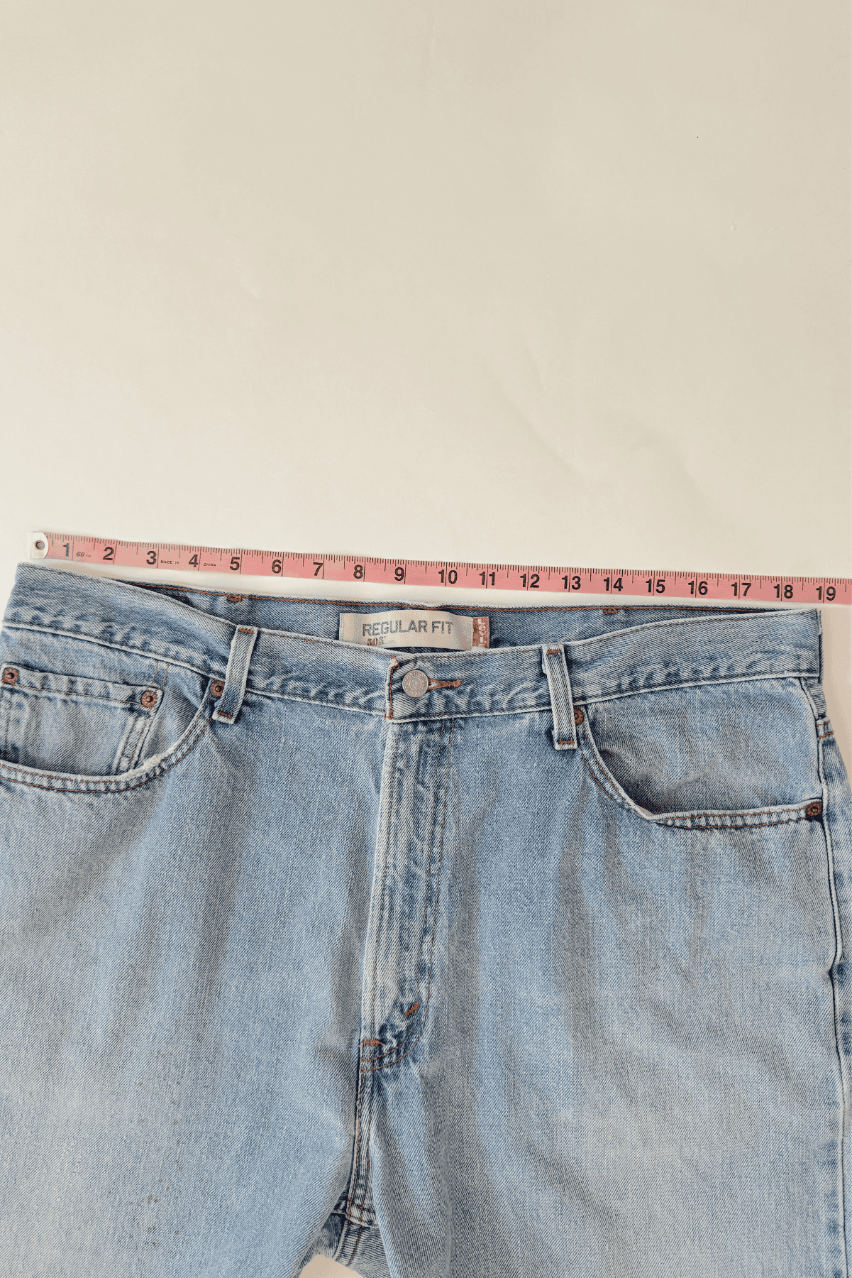 Upcycled 505 Levi’s Denim High Waist Shorts 40 W