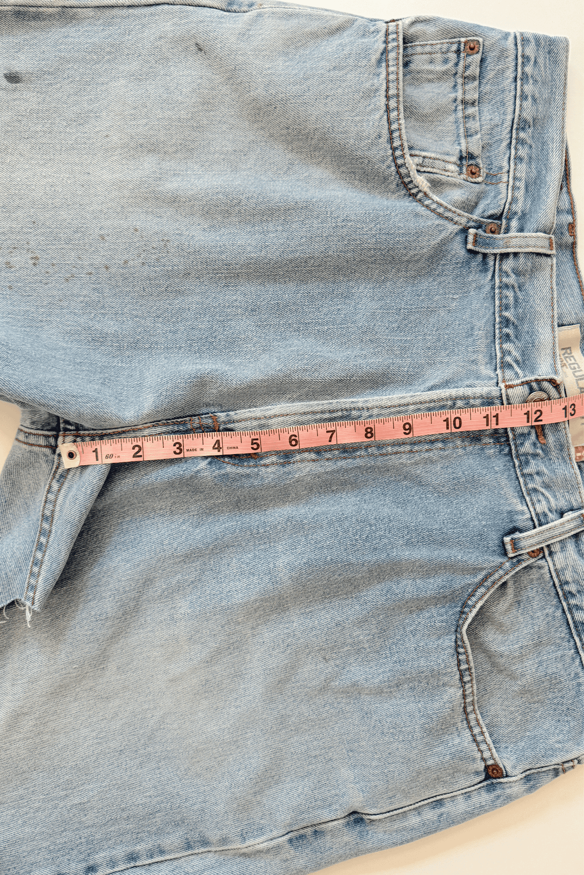 Upcycled 505 Levi’s Denim High Waist Shorts 40 W