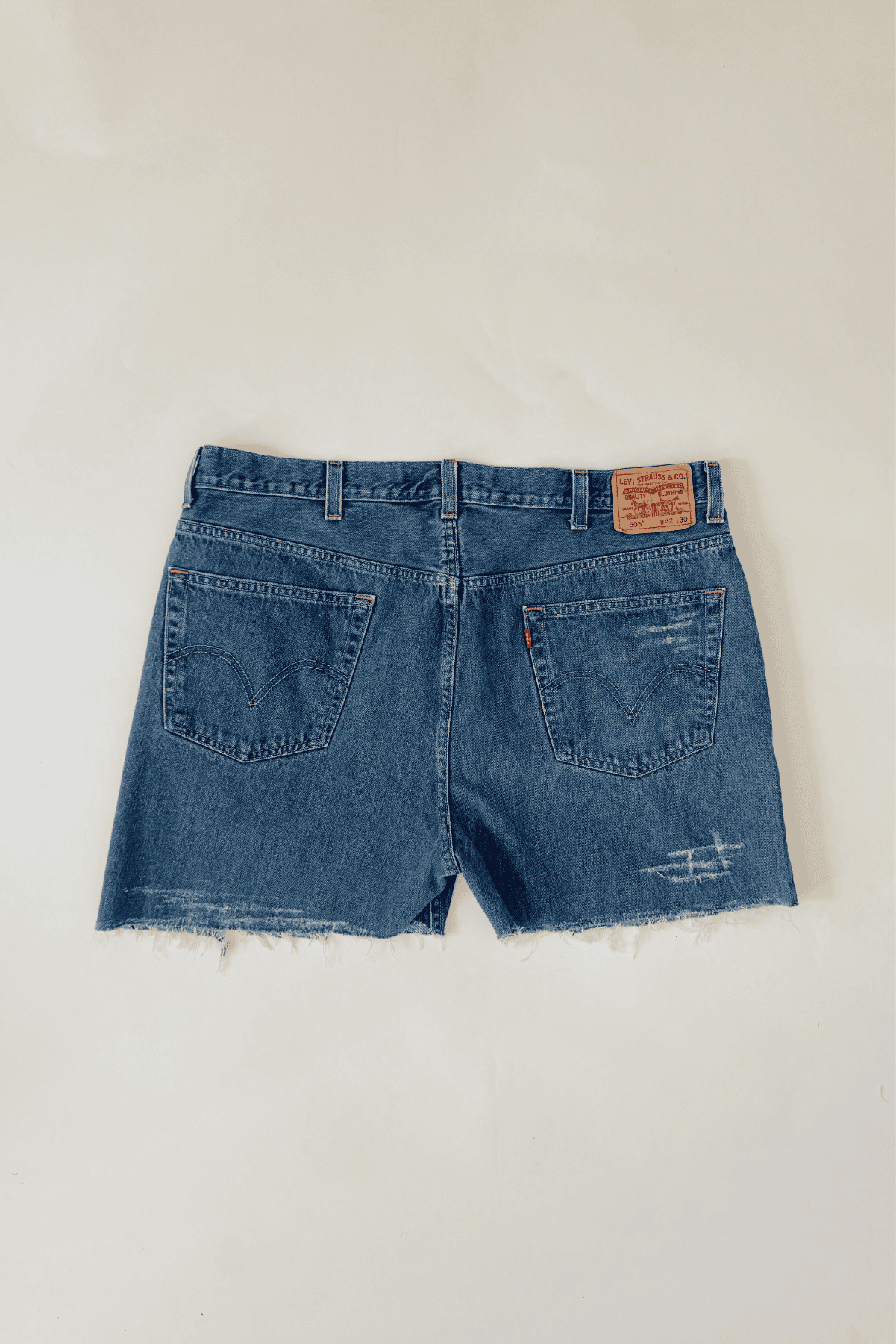 Upcycled 505 Levi’s Denim High Waist Shorts 42 W
