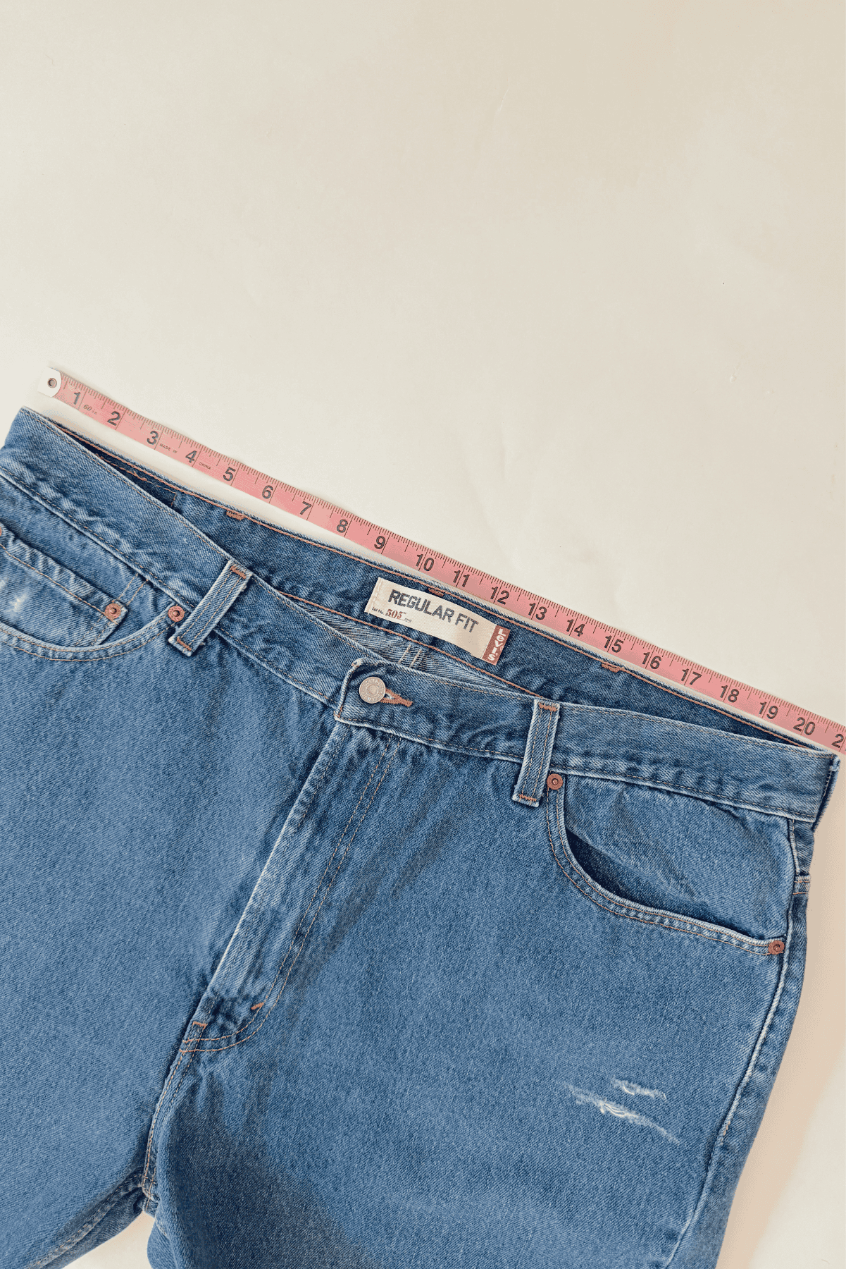 Upcycled 505 Levi’s Denim High Waist Shorts 42 W