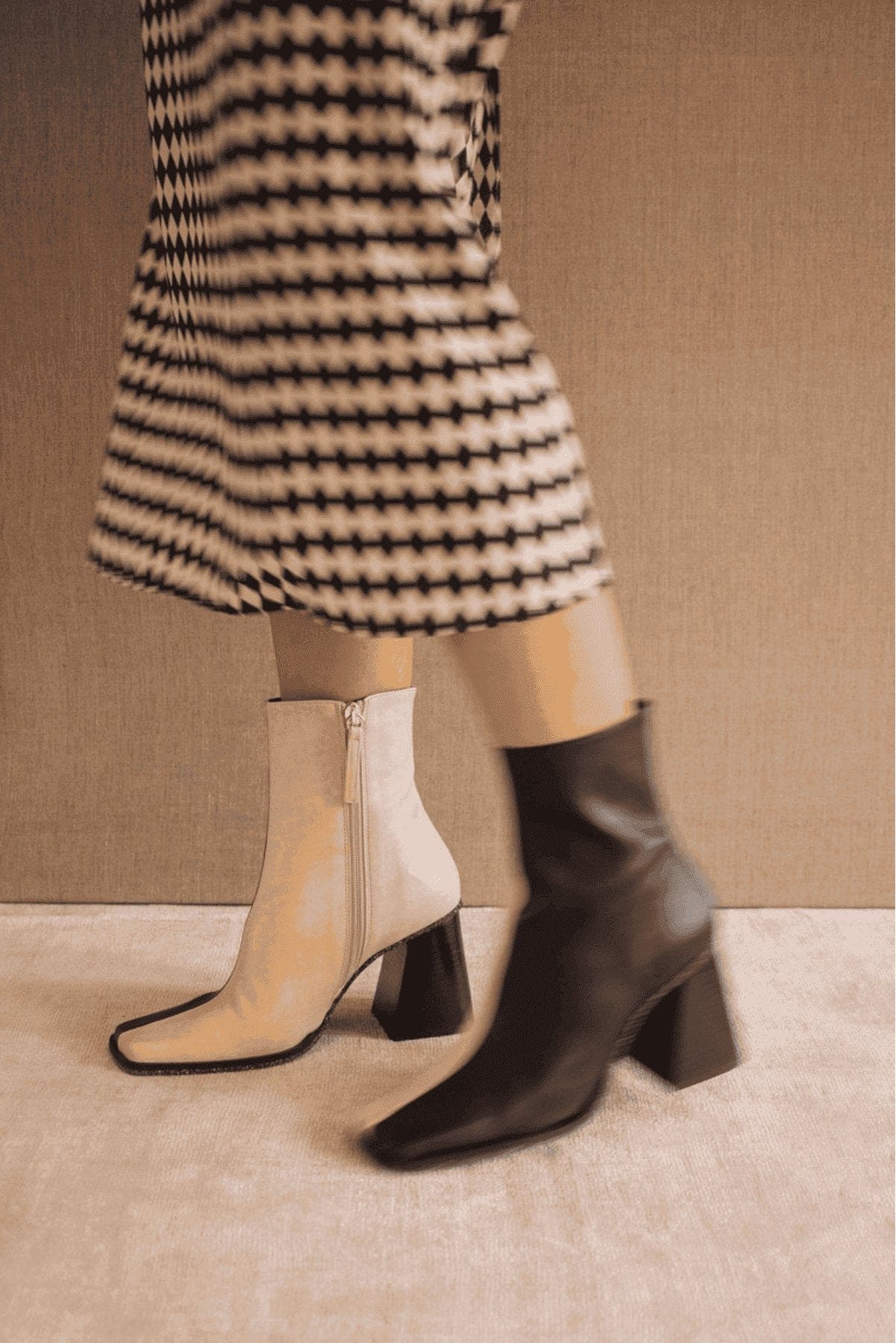Vegan Black Stone Ankle Boots - oh-eco