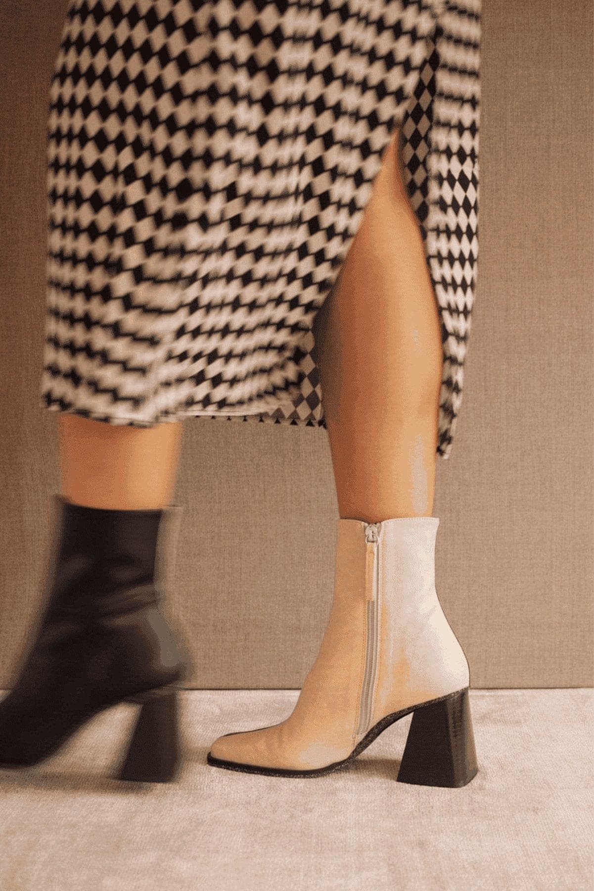 Vegan Black Stone Ankle Boots - oh-eco