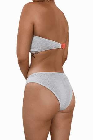 Recycled Nylon Gray Sandcastle Mini Bikini Bottom