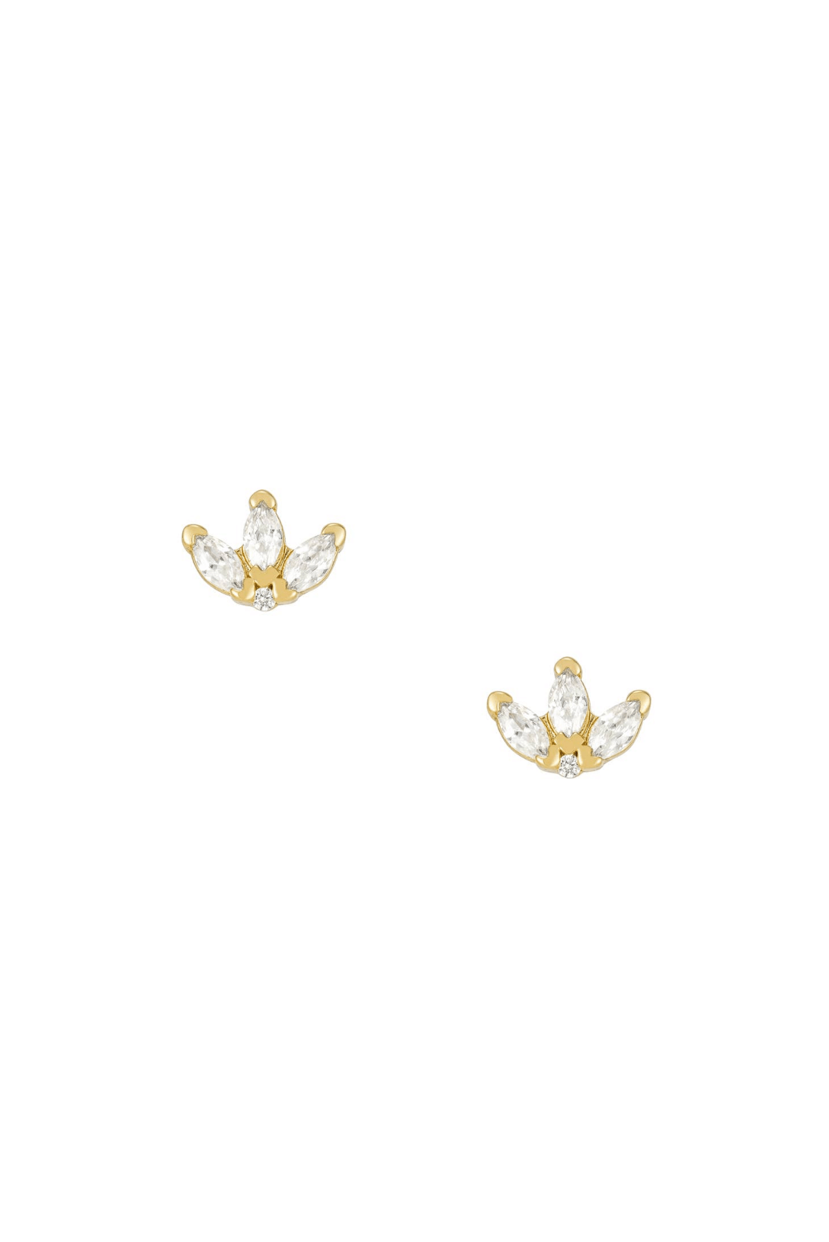 18K Gold Plate Bank Studs