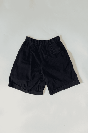80s Vintage Rafaella Black High Waist Shorts Size 8