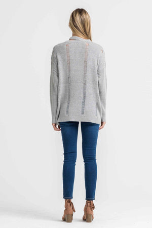 Preloved Dazed & Distressed Cutout Sweater / M