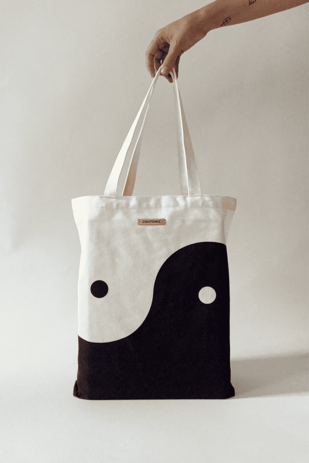 Organic Cotton Black Sands Yin Yang Tote 2.0