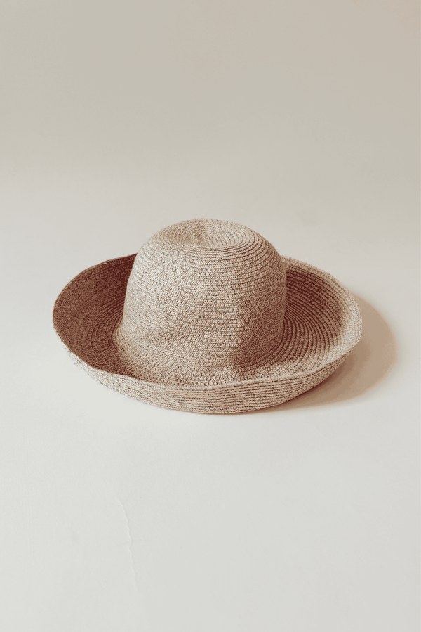 Preloved Flip Brim Raffia Straw Bucket Hat