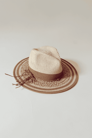 Preloved Woven Straw Panama Hat