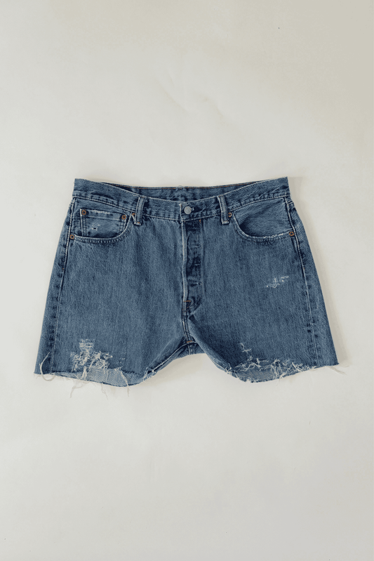 Upcycled 501 Levi’s Denim High Waist Shorts 35 W