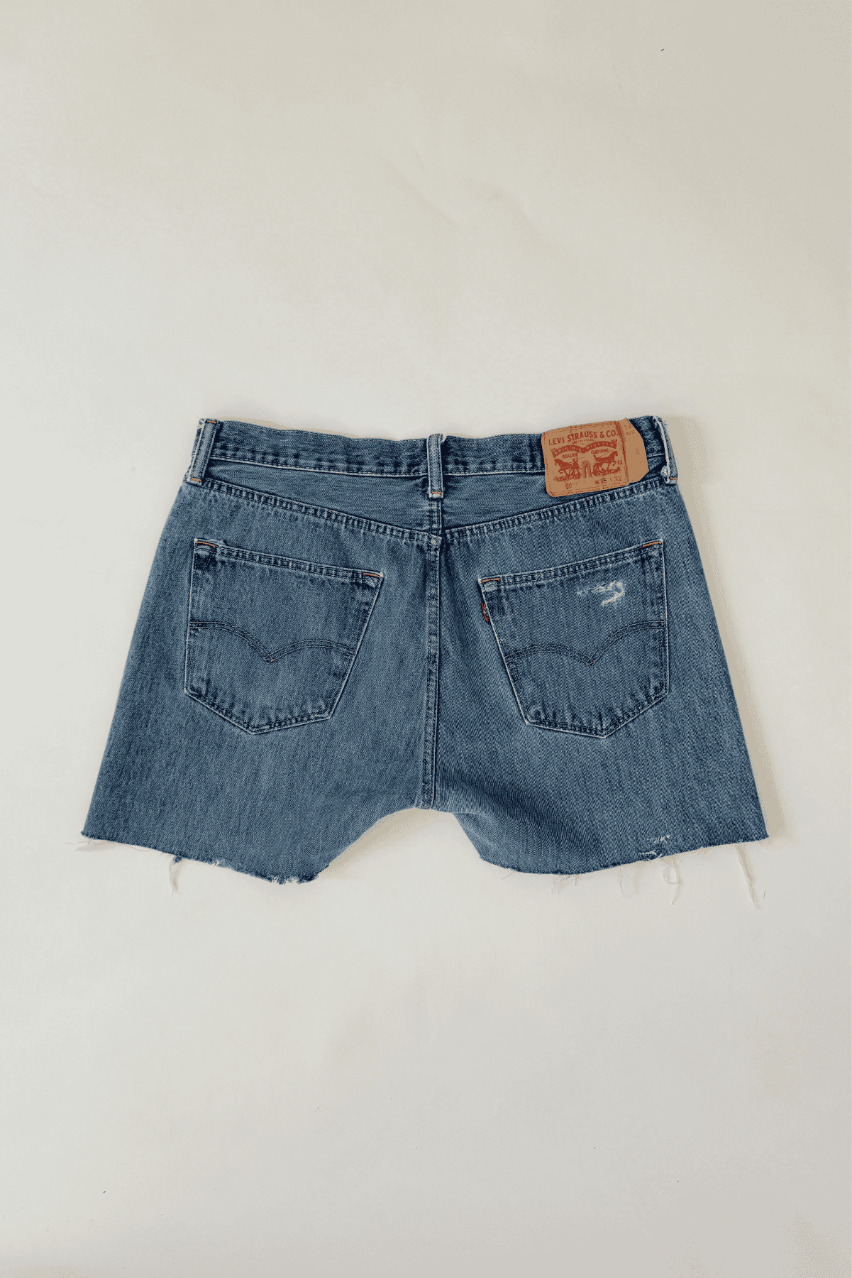 Upcycled 501 Levi’s Denim High Waist Shorts 35 W