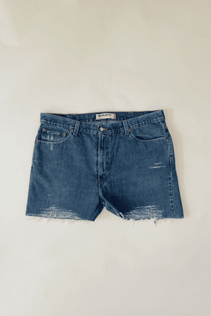 Upcycled 505 Levi’s Denim High Waist Shorts 42 W