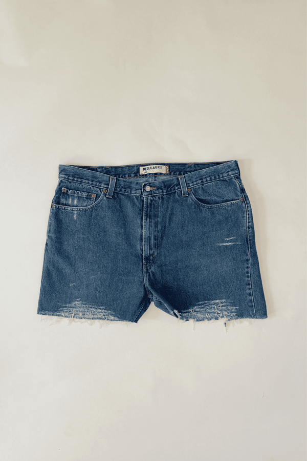 Upcycled 505 Levi’s Denim High Waist Shorts 42 W