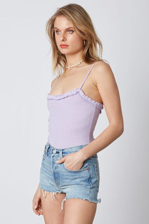 Lilac Ribbed Bodysuit - oh-eco