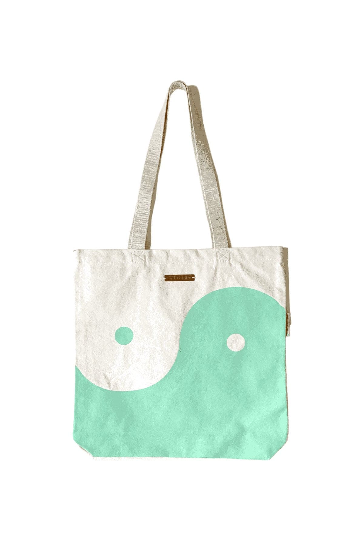 Organic Cotton Seafoam Green Yin Yang Tote - oh-eco