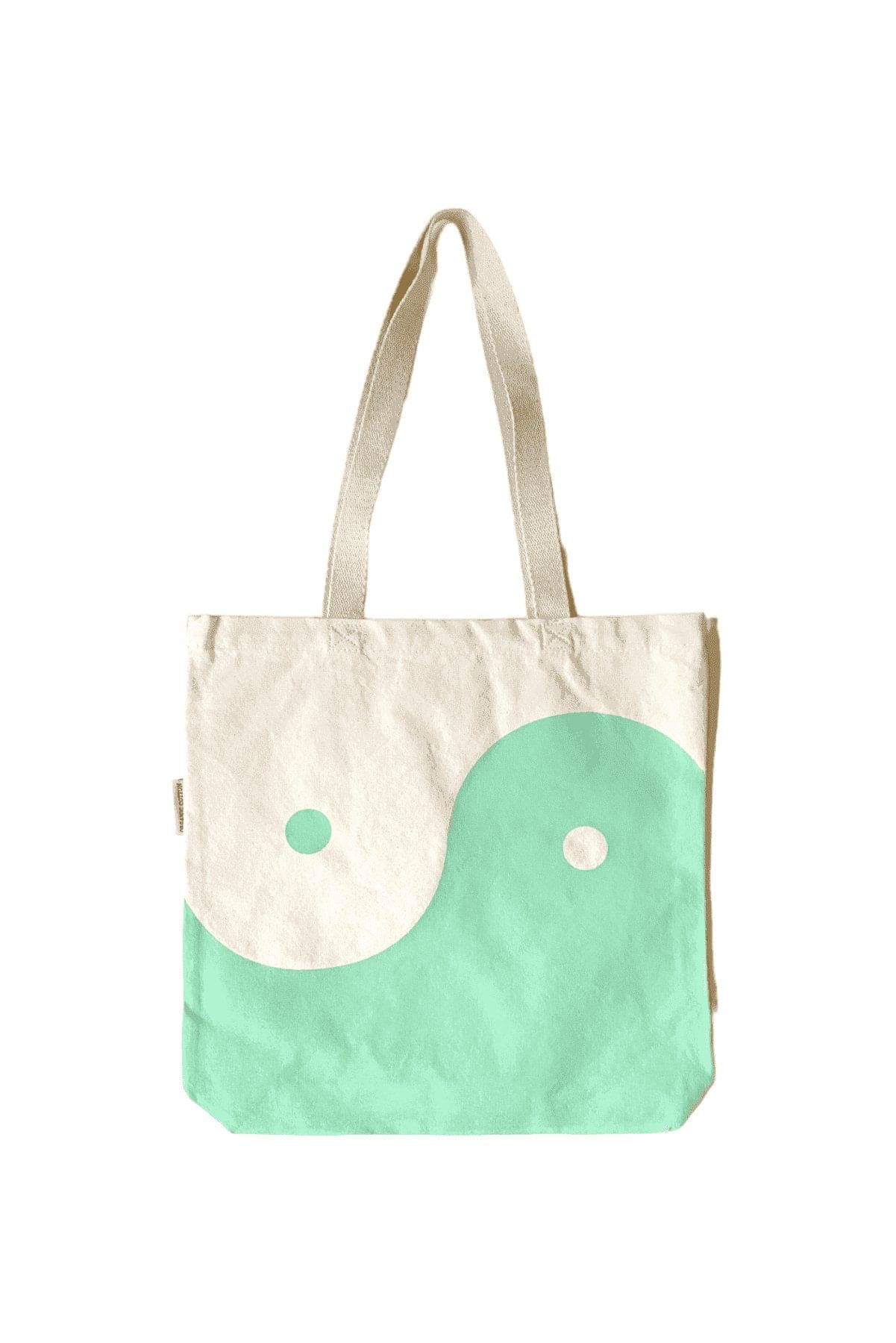 Organic Cotton Seafoam Green Yin Yang Tote - oh-eco