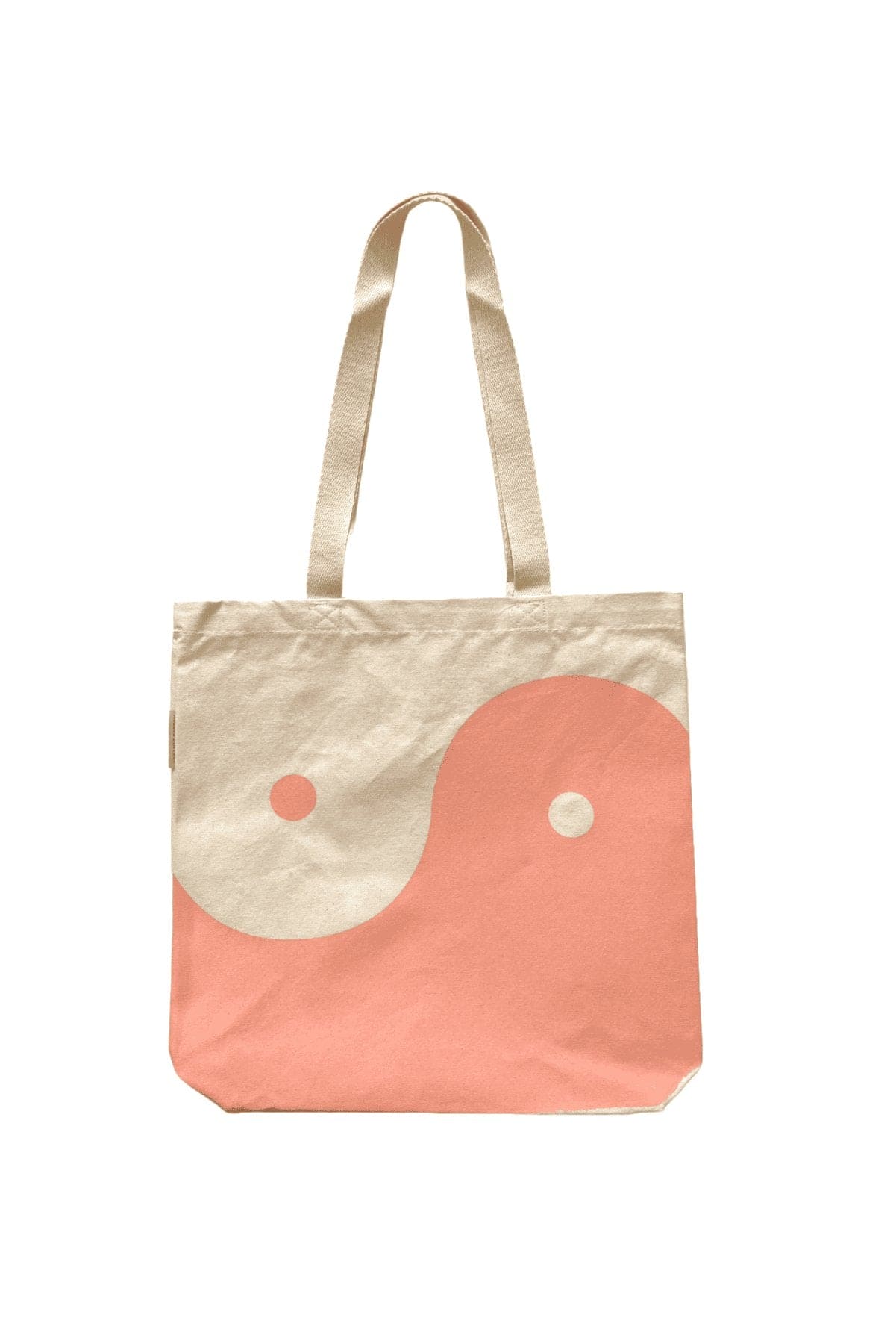 Organic Cotton Sunkissed Peach Yin Yang Tote - oh-eco