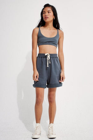Recycled Cotton Fleece Gym Shorts - oh-eco